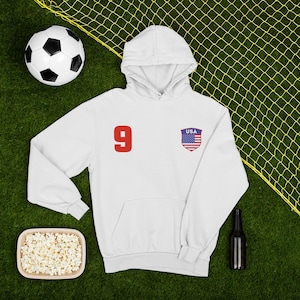 Custom USA Soccer Hoodie: Personalized American Flag Sweatshirt