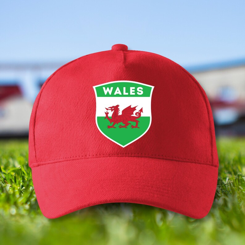 Welsh Flag Shield Cap: Wales Soccer Dad Hat, Football Fan Gift - Etsy