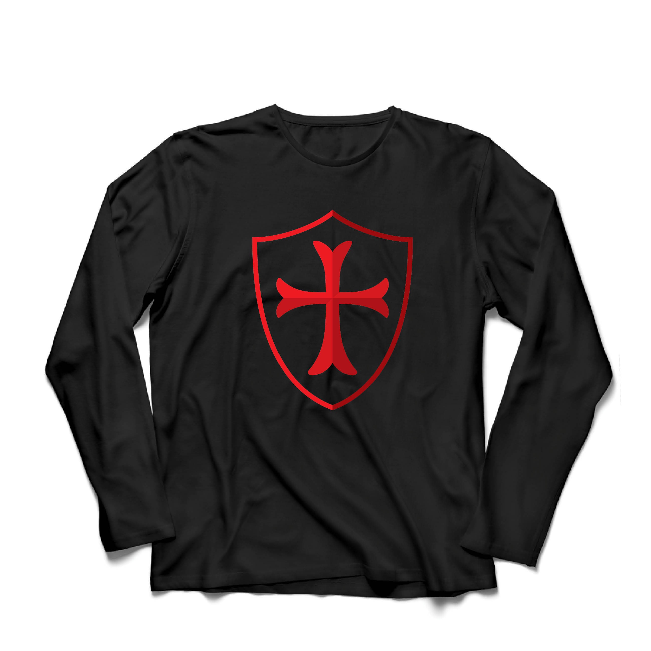 Knights Templar Crusader T-Shirt For Men - Soldiers Of Christ Graphic Tee - View #8
