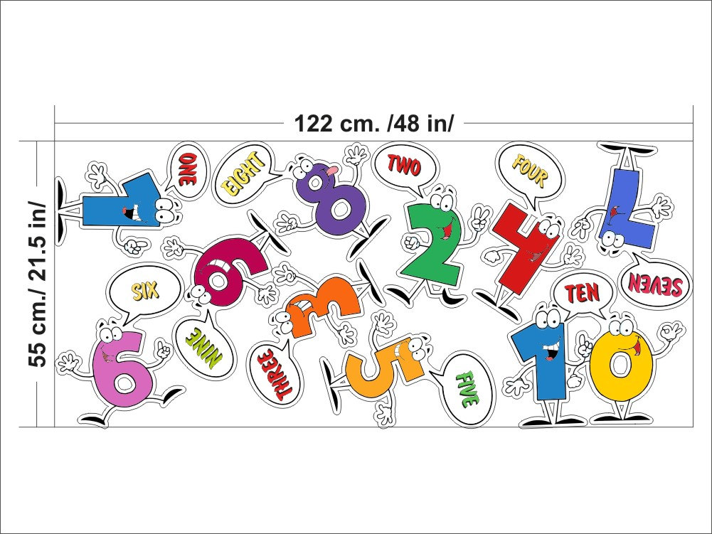 Best Wall Decal Numbers for Kids Room Back to School Sticker Etsy