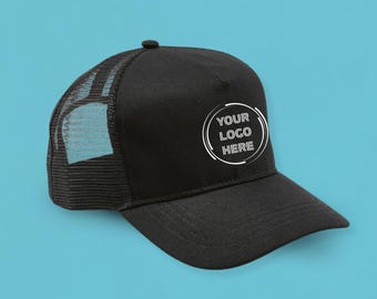 Gorra de camionero con logotipo empresarial personalizado, gorra personalizada con marca de empresa con diseño o texto impreso
