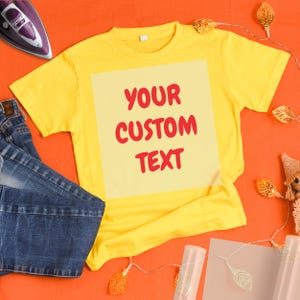 Make Your Custom Text DTF, Custom Text Iron on Transfer, Custom Text Ready to Print, Birthday Custom Text DTF, Your Text Heat Transfer