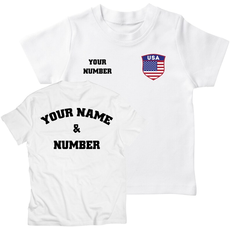 USA Soccer Jersey for Kids, American Soccer Jersey for Boy or Girl With