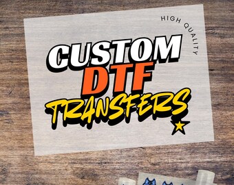 Trasferimenti DTF personalizzati: termoadesivi a colori, fogli multipli