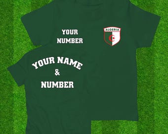 Algeria National Football Team Kids T-shirt: Personalized Soccer Jersey