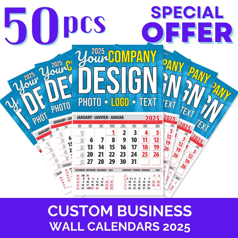 2025 Company Calendar Etsy