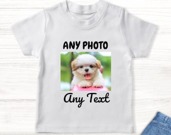 Custom Photo Kids T-Shirt: Personalized Text or Image Shirt
