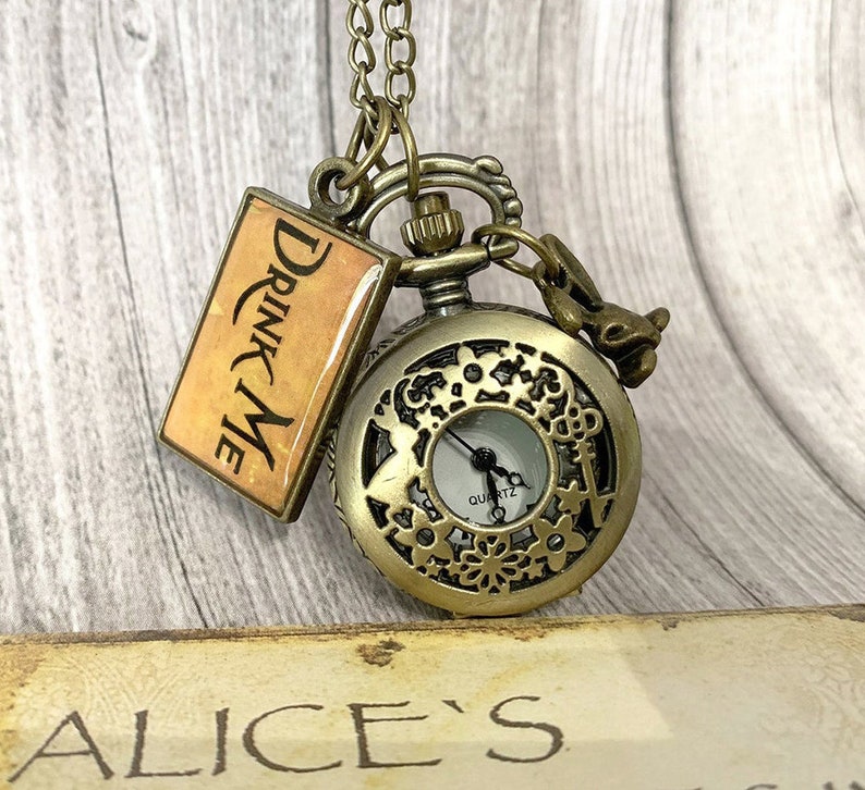 pocket watch alice in wonderland