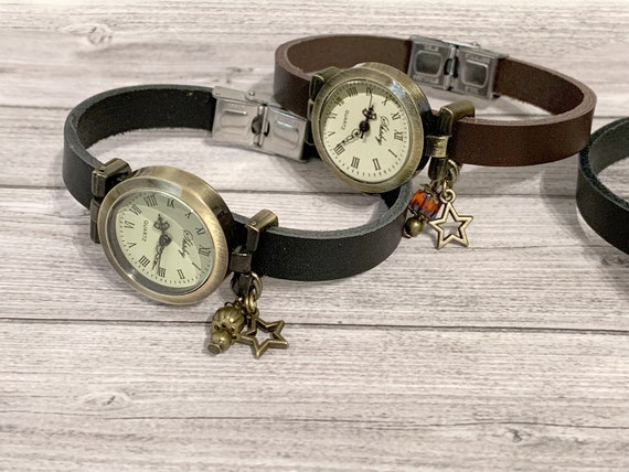 Reloj De Pulsera Con Colgante De Oro Para Personas Mayores