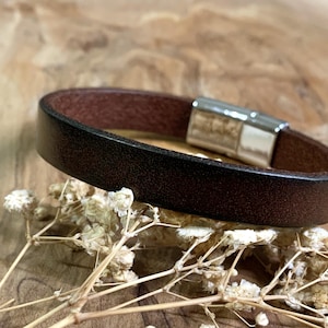 Boyfriend Gift Anniversary Gift For Husband Hidden Message Bracelet for Men Gifts for Him Personalized Unique Gift Leather Bracelet Custom