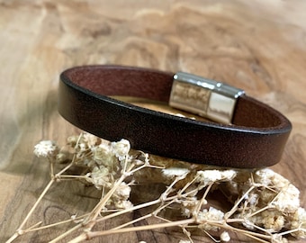 Boyfriend Gift Anniversary Gift For Husband Hidden Message Bracelet for Men Gifts for Him Personalized Unique Gift Leather Bracelet Custom