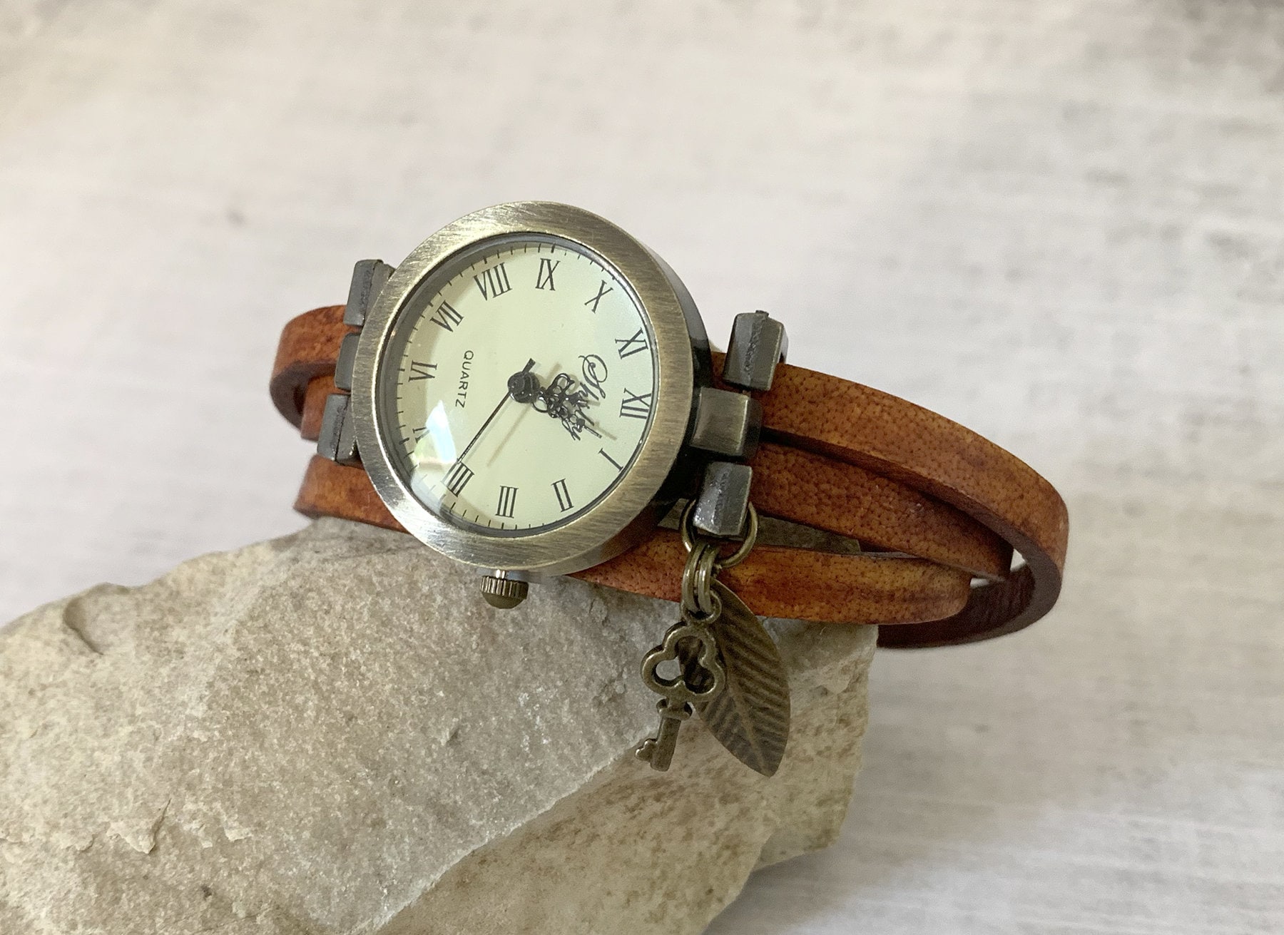 Reloj de mujer con correa de cuero eleccion de vueltas de cuerda efecto envejecido descolorido personalizable regalo para mujer mama cumpleanos de esposa Etsy Mexico