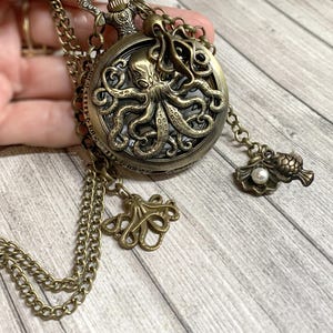 Octopus pocket watch - accessory for stage costumes - theatrical pocket watch