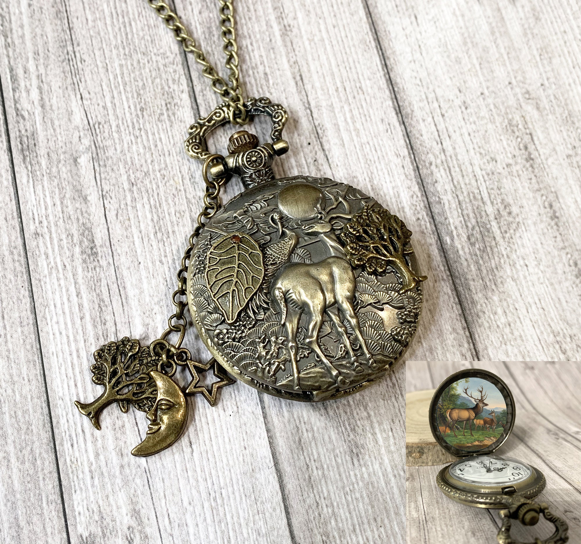 Deer pocket watch best sale
