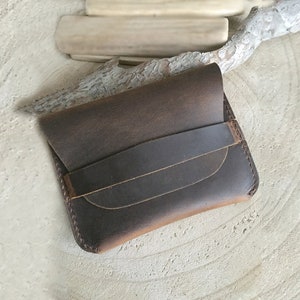 Porte cartes et billets en cuir à personnaliser initiales pour homme gravure offerte, cadeau Valentin personnalisé pour homme