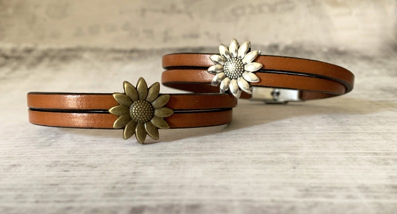 Personalized women's leather bracelet double turns engraved with word symbols, customizable bracelet gift image 9