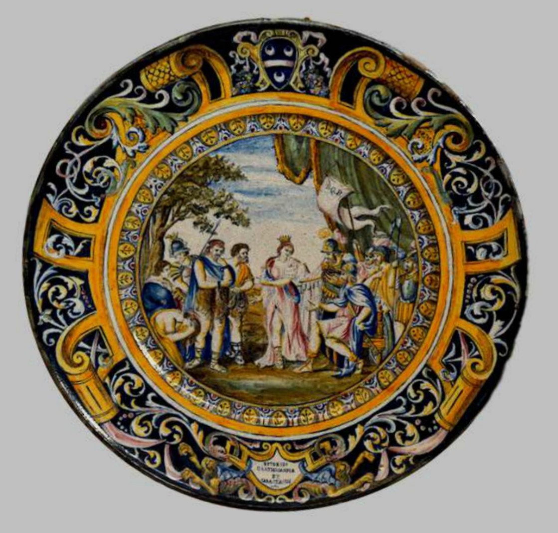 Antique Italian Majolica Wall Plate - Etsy