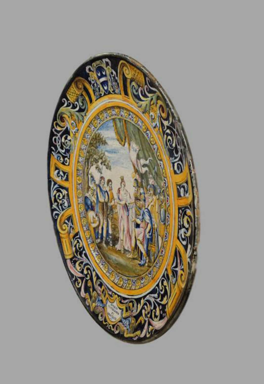 Antique Italian Majolica Wall Plate - Etsy