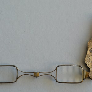 Französischer Klappvergoldetes Silber Lorgnette, 19.