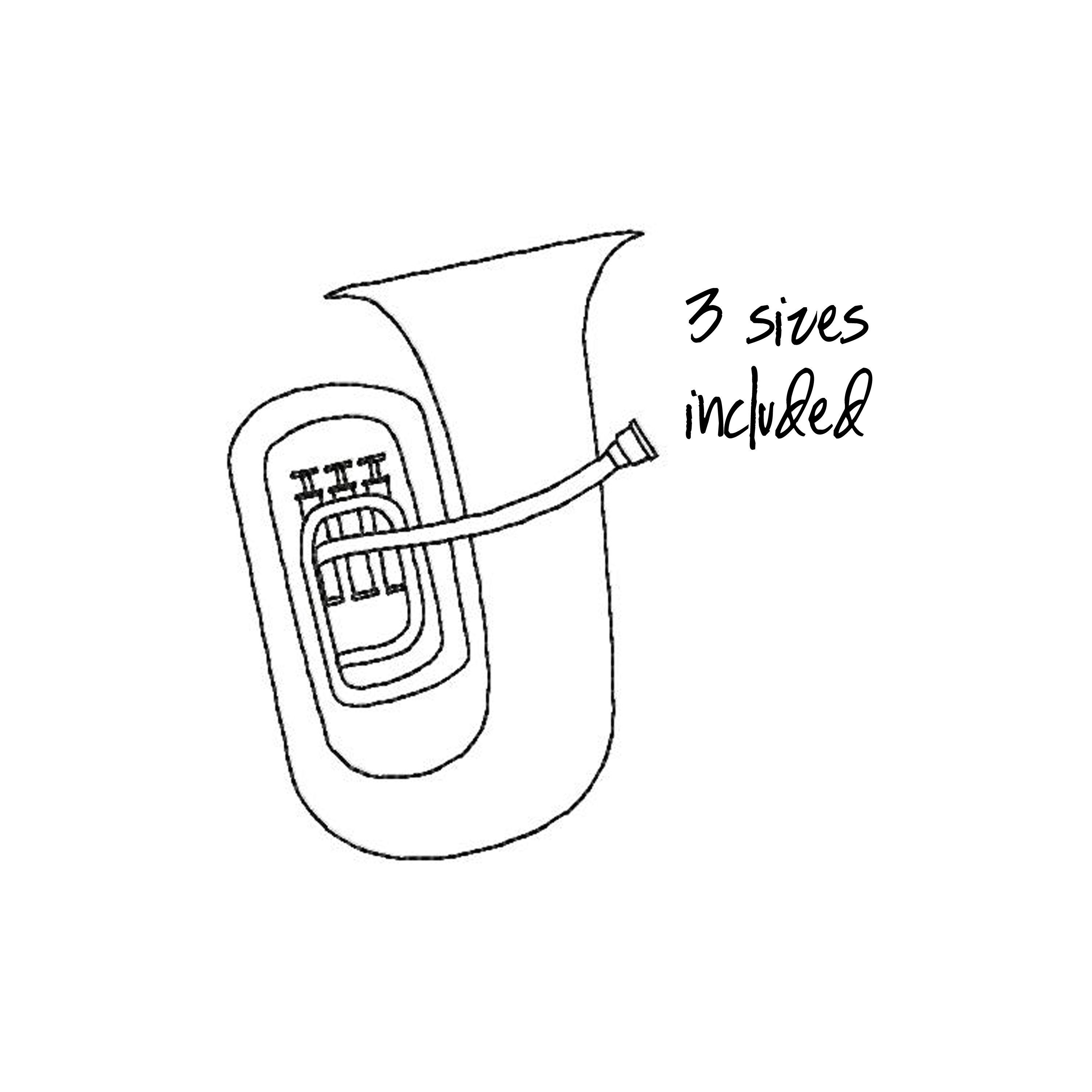 Baritone Euphonium Outline Embroidery Design 3 Sizes Included Etsy