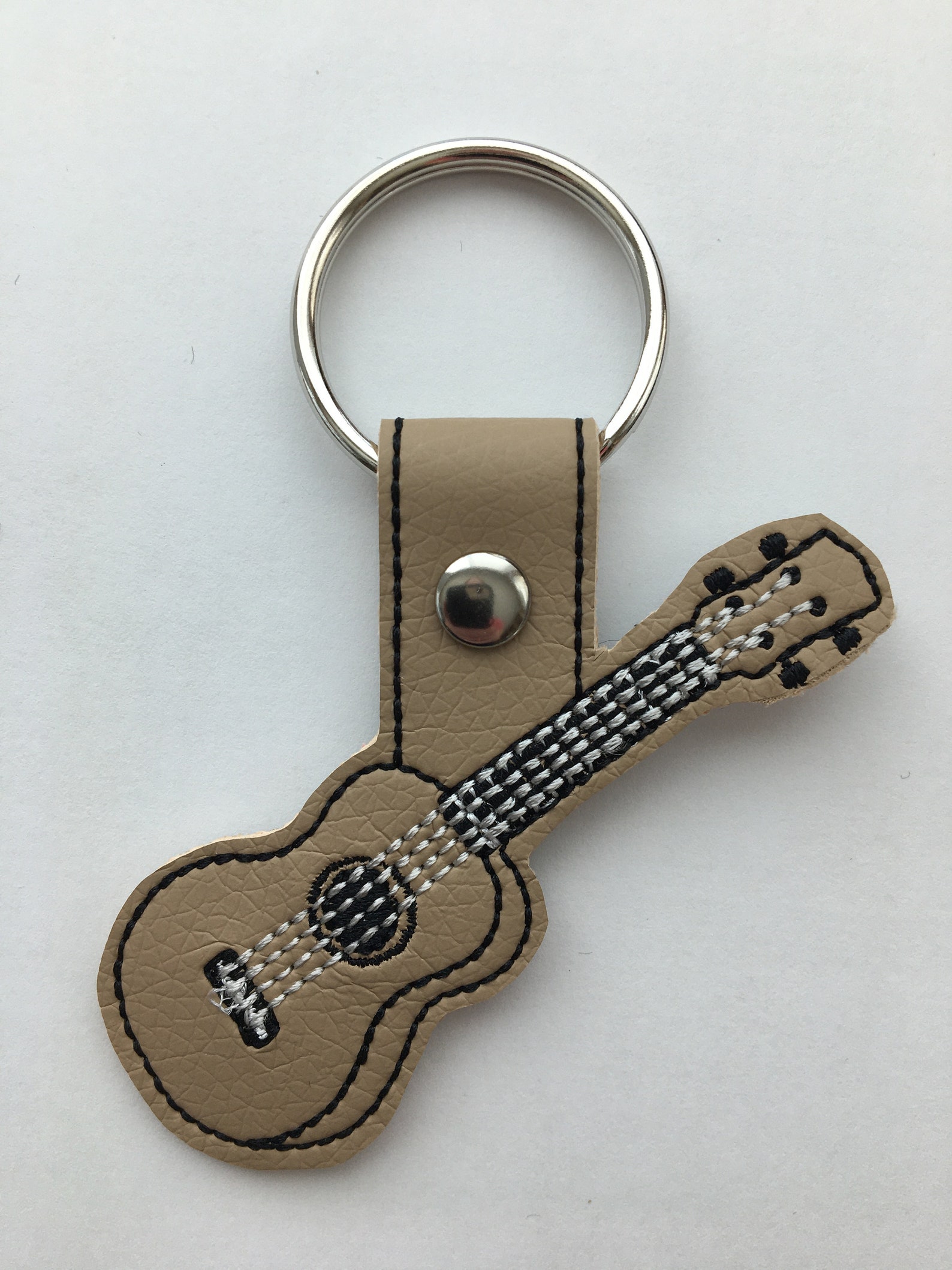 Ukulele Keychain Key Fob Design. ITH in the Hoop Snap Tab Etsy