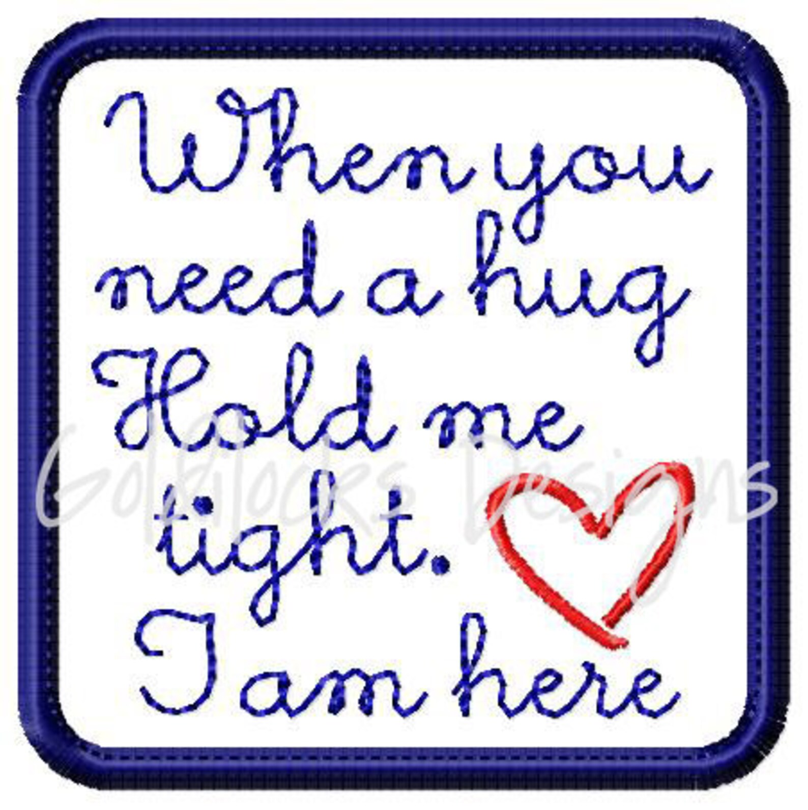 When You Need a Hug Hold Me Tight I Am Here. DIGITAL Design to Etsy