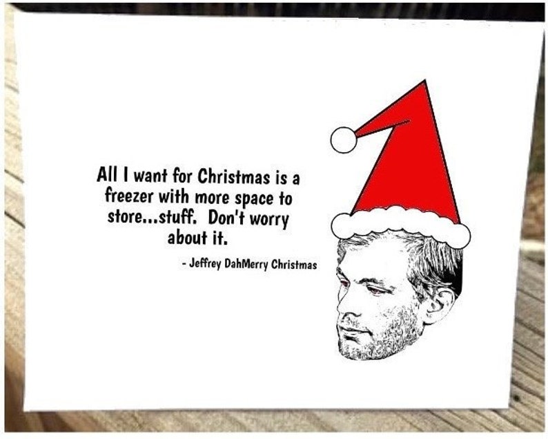 Serial Killer Christmas Card Jeffrey Dahmer Funny Christmas Etsy