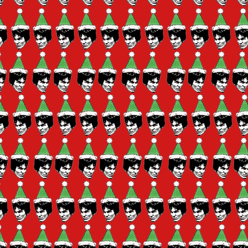 Richard Ramirez Christmas wrapping paper sheets; Serial killer w Richard Ramirez Christmas wrapping paper sheets; Serial killer w