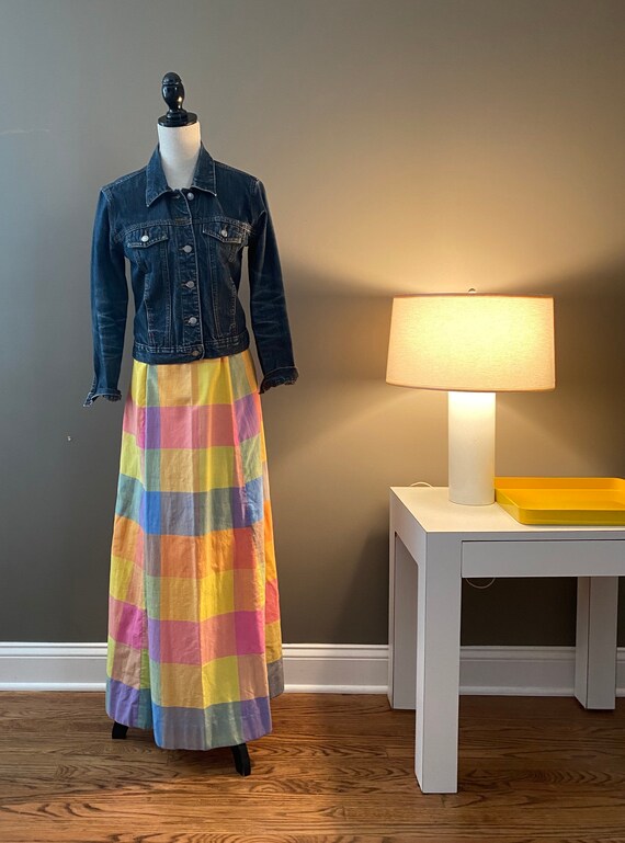 Block Print Maxi Skirt