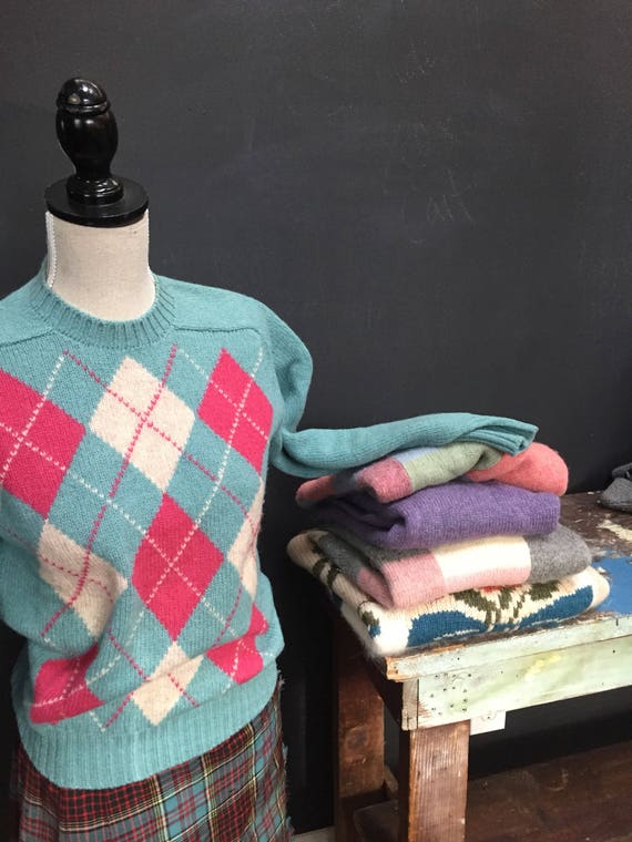 Vintage Patterned Wool Sweaters