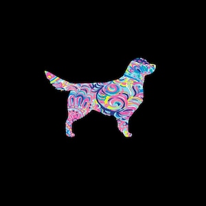 Nova Scotia Duck Tolling Retriever patterned vinyl decal in many prints and sizes!