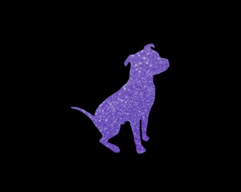 Pitbull Decal created in Glitter Vinyl! Choice of Sizes, Car Decal, Cell Phone Decal, Notebooks, Perfect for Wall Decor or Accenting!