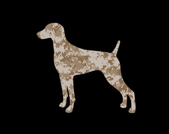 Weimaraner patterned vinyl decal in many prints and sizes!