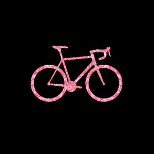 Street Bicycle Decal, Fun Floral Printed Bicycle Sticker, Preppy Print Vinyl Decals, Choice of Pattern and Size, Bike, Bicycle, Cyclist
