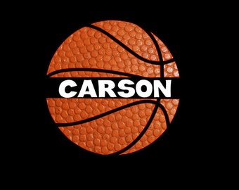 Split Basketball Name Decal! Sports Decal, Custom Decal perfect for  cars, coolers, tumblers, anything!