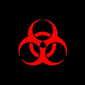 Biohazard Vinyl Decal in many colors and sizes!