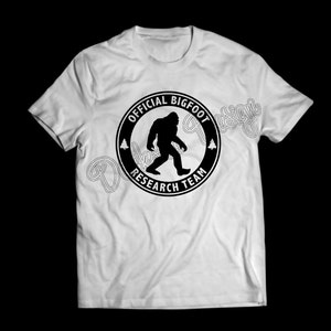 Official Bigfoot Research Team Custom Tshirt, Bigfoot Hunter, Sasquatch Research, Yeti Hunter