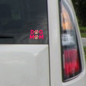 Dog Mom Paw Print Vinyl Decal in seventy different preppy prints Choose your favorite today Bild 2