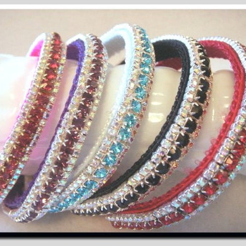 Opulent Opals Crystal Rhinestone Dog or Cat Pet Collar Color Etsy