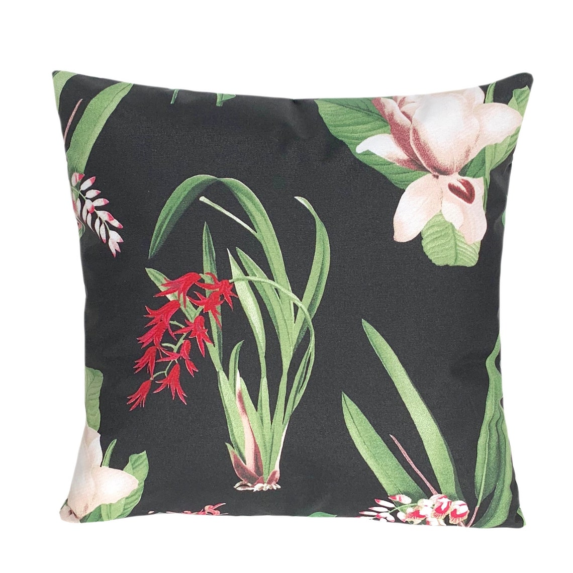 Botanical Flower Print Outdoor Pillow. Patio Decor. Etsy Australia