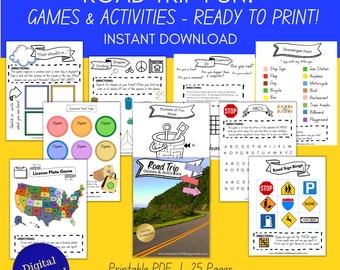 Digital Download Travel Games & Activities