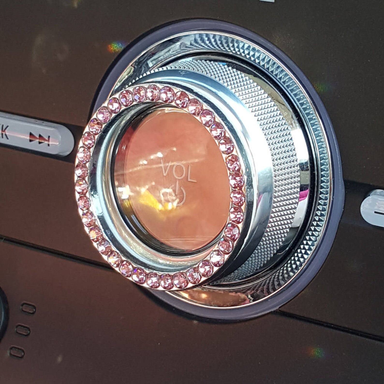 Car Bling Ring Emblem Car Accessories for Buttons & Knobs Etsy