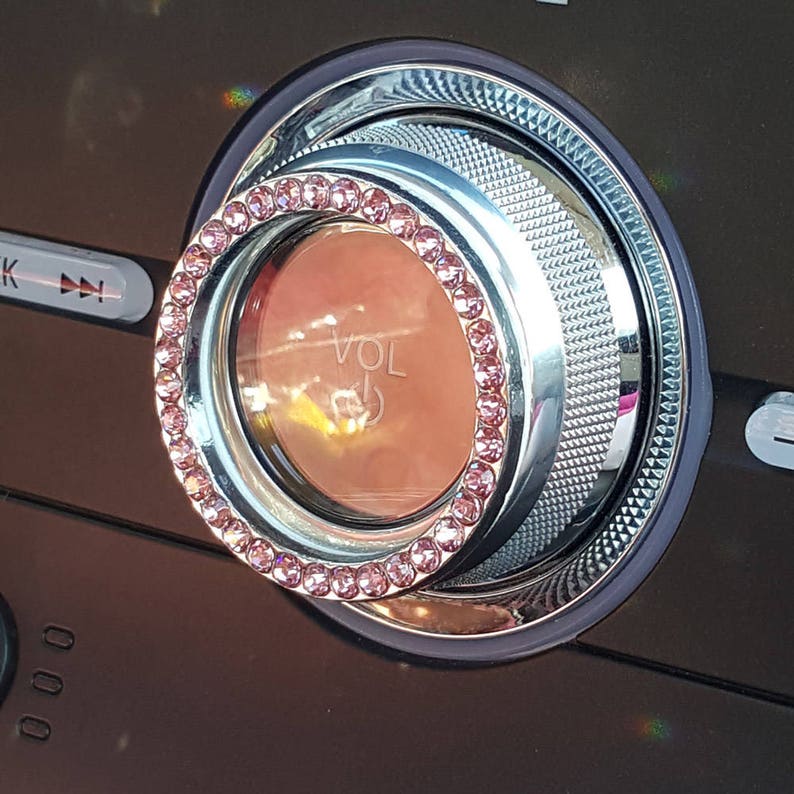 Car Bling Ring Emblem Car Accessories for Buttons & Knobs Etsy