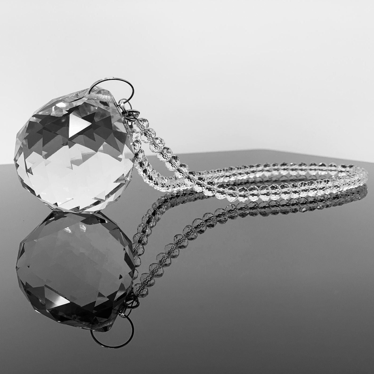 Crystal Ball Rear View Mirror Charm Bling Car Accessories Etsy