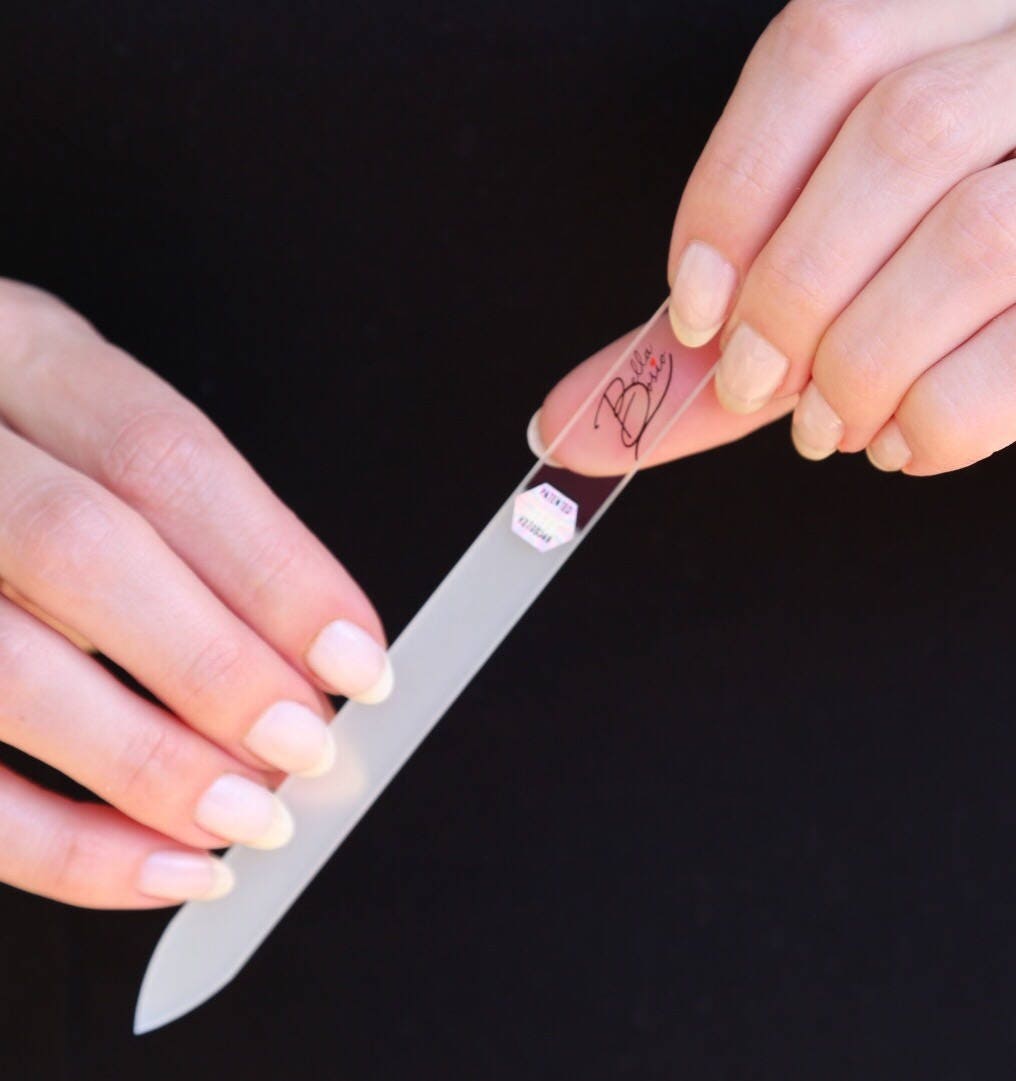Czech glass nail file and Nail and Cuticle Oil Etsy