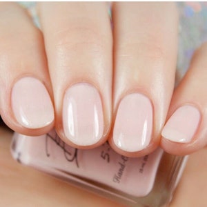 Sheer Class - Sheer pink nail polish with micro glitters, jelly pink nail polish