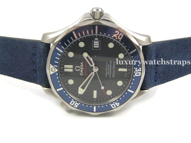 Superb Suede Leather Strap for Omega 
