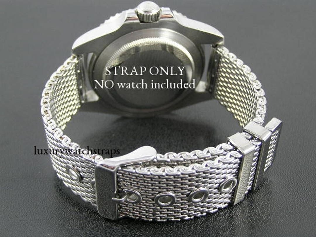Superior Steel Shark Mesh Bracelet Strap for Seiko Watch - Etsy Norway