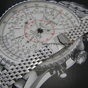 Bracciale Cinturino di orologio in acciaio per Breitling | Etsy Italia