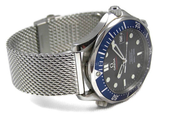 Omega seamaster milanese strap sale